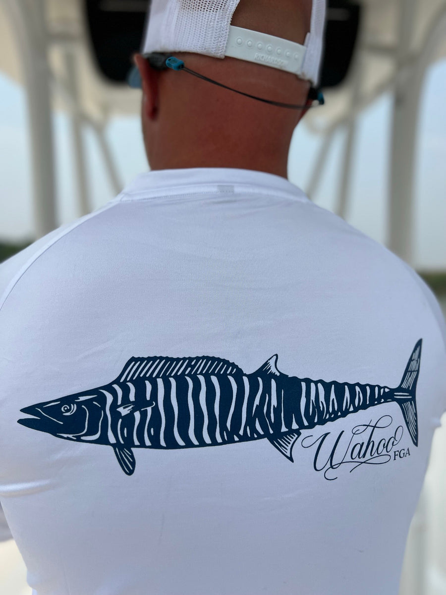 Men's Wahoo Embroidered Fishing Shirt - ShopperBoard