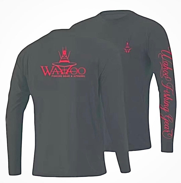 Pink and Grey Wahoo Performance Series Long Sleeve