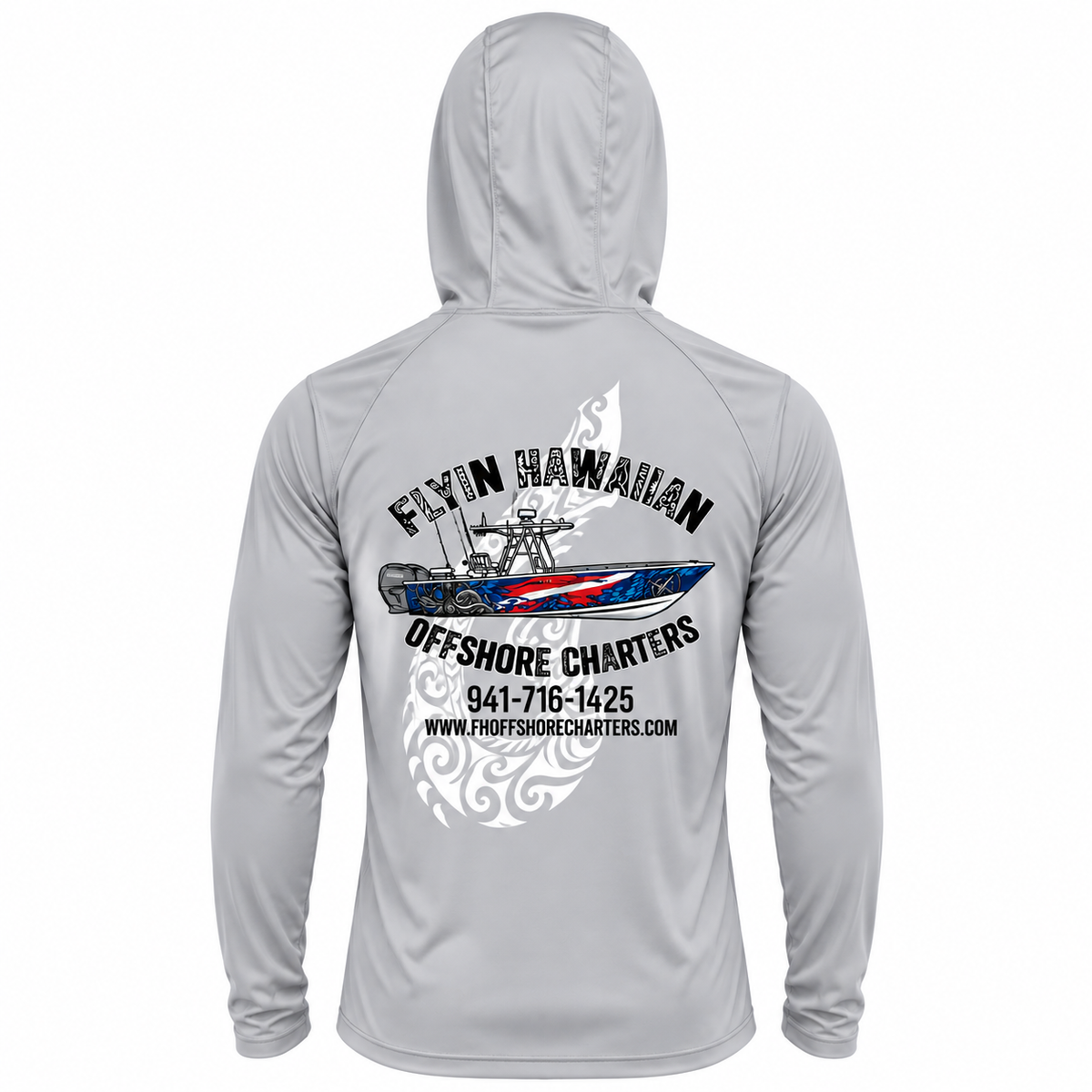 Flyin Hawaiian Offshore Charters-Performance Hoodie