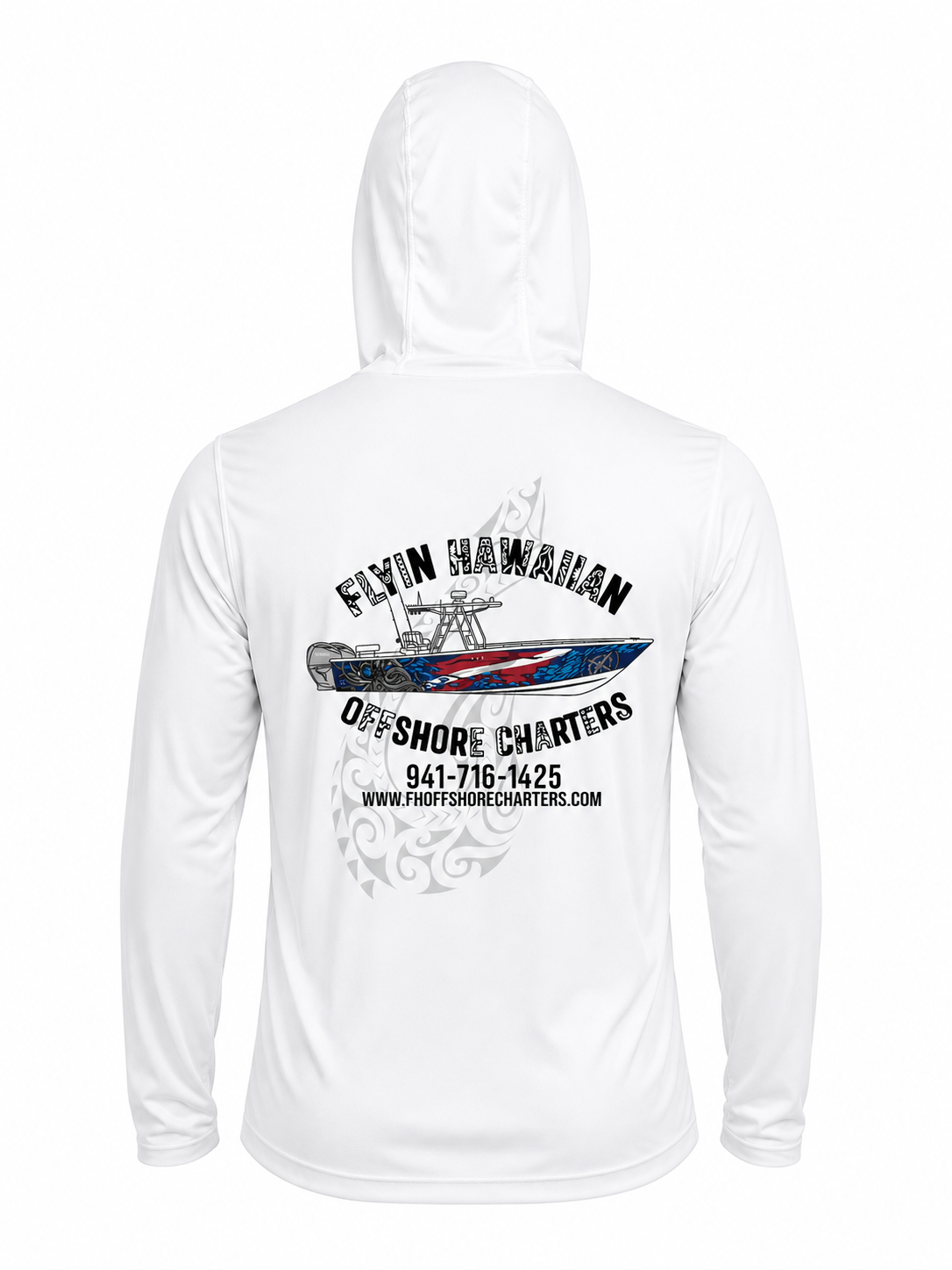 Flyin Hawaiian Offshore Charters-Performance Hoodie