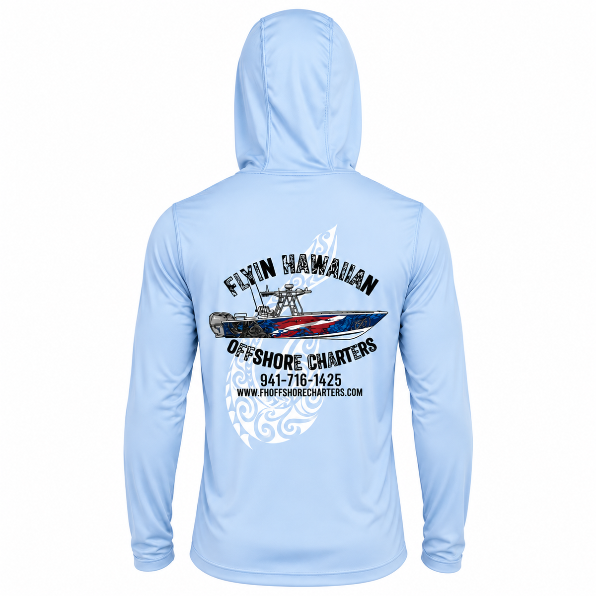 Flyin Hawaiian Offshore Charters-Performance Hoodie