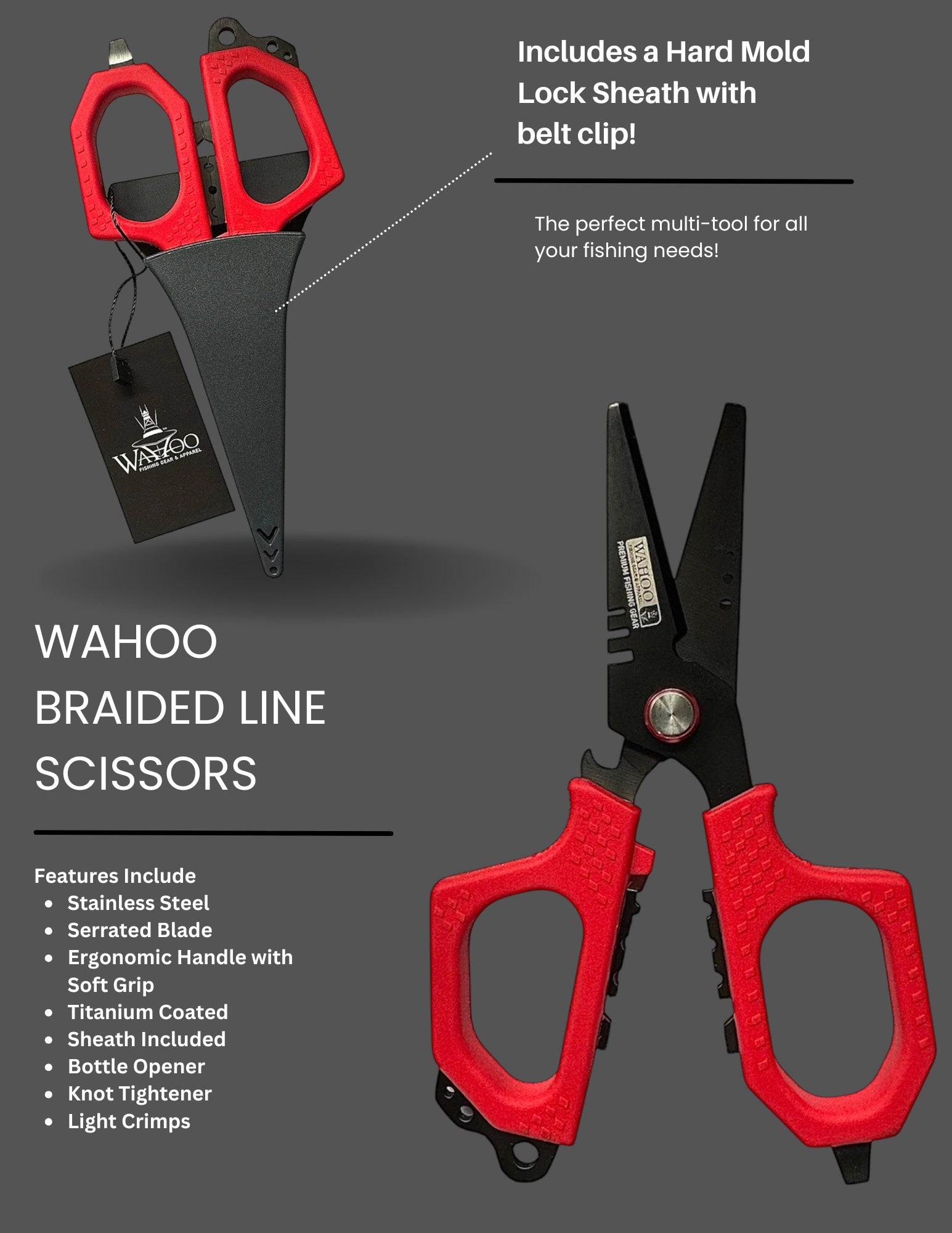 fishing scissors for braided line Wahoo Braided Line Scissors