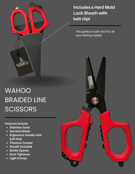 Wahoo Braided Line Scissors